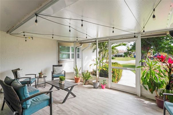 Interior, Sun Room, Wood Texture Flooring
