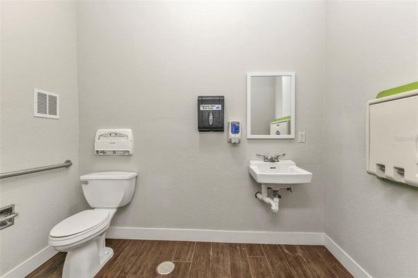 Bathroom, Interior, Wood Texture Flooring