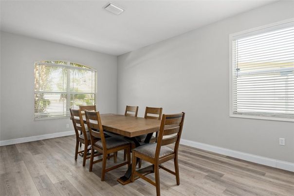 Dining room, Interior, Wood Texture Flooring