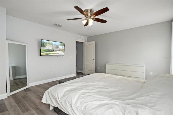Bedroom, Interior, Wood Texture Flooring