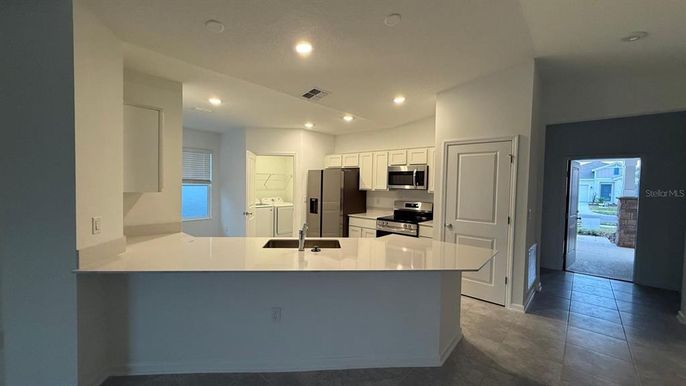 Interior, Kitchen, Recessed Lighting, Stainless Steel Appliances