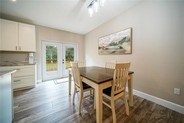 Dining room, Interior, Wood Texture Flooring