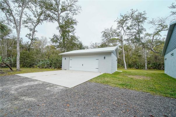 Backyard, Detached Garage, Exterior