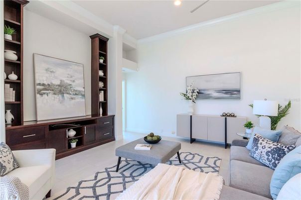 Interior, Living room, Recessed Lighting