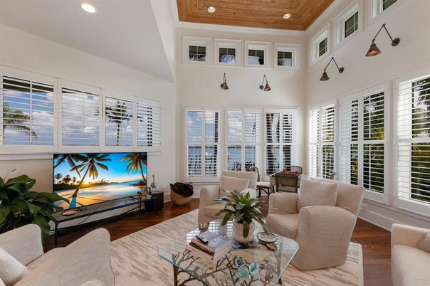 Interior, Living room, Recessed Lighting, Wooden Ceilings, Wood Texture Flooring