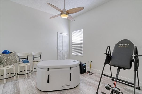 Fitness Equipment, Interior, Wood Texture Flooring