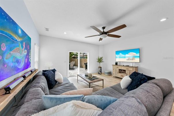 Interior, Living room, Recessed Lighting