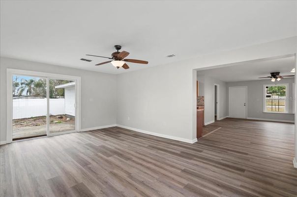 Empty room, Interior, Wood Texture Flooring