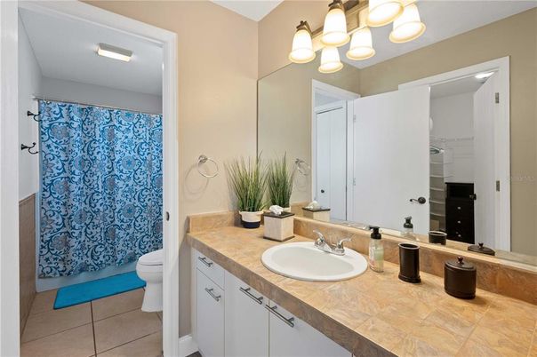 Bathroom, Dual Sink Vanities, Interior, Tile Countertops