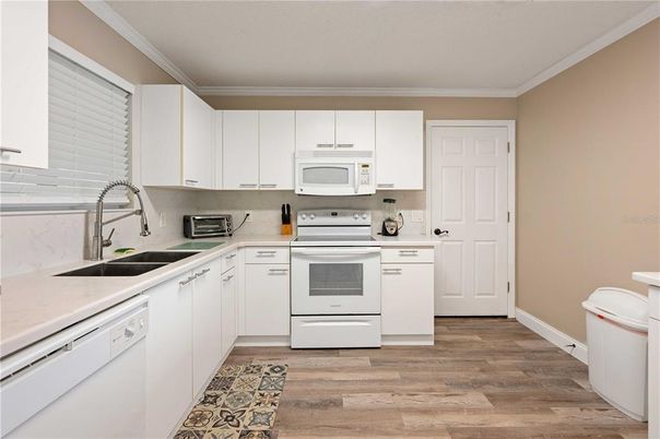 Interior, Kitchen, Wood Texture Flooring