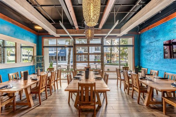 Dining room, Interior, Wood Texture Flooring