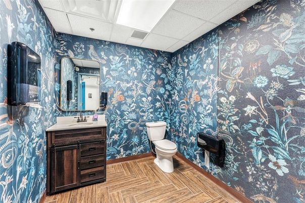 Bathroom, Interior, Wood Texture Flooring