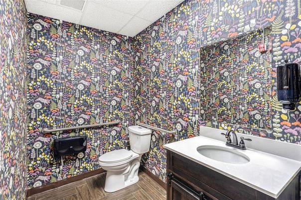 Bathroom, Interior, Wood Texture Flooring