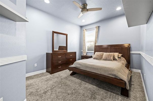 Bedroom, Interior, Recessed Lighting