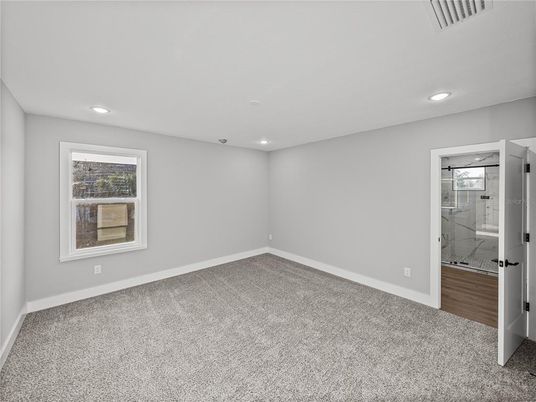 Bathroom, Empty room, Interior, Recessed Lighting