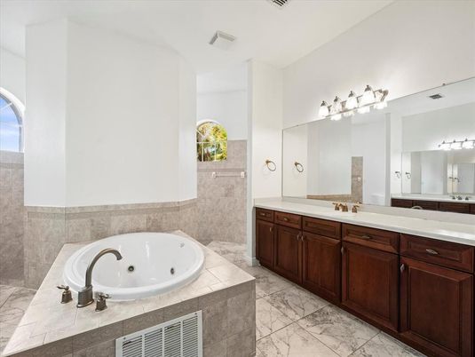 Bathroom, Dual Sink Vanities, Interior, Marble