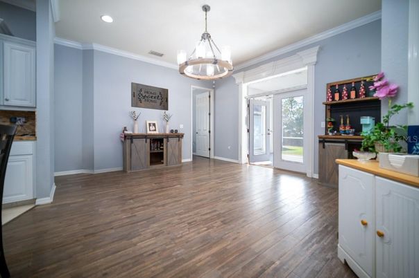 Chandelier, Interior, Pendant Lights, Recessed Lighting, Wood Texture Flooring