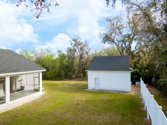 Backyard, Detached Garage, Exterior
