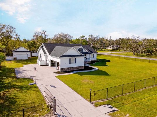 Backyard, Detached Garage, Exterior, Facade, Ranch