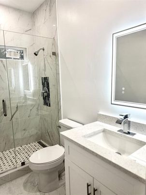 Bathroom, Glass Shower, Interior, Marble, Marble Walls
