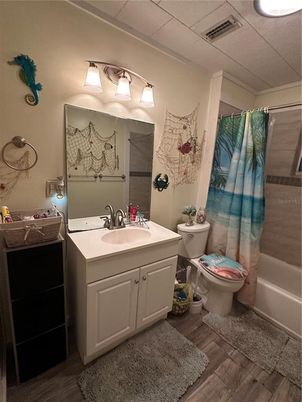 Bathroom, Interior, Wood Texture Flooring