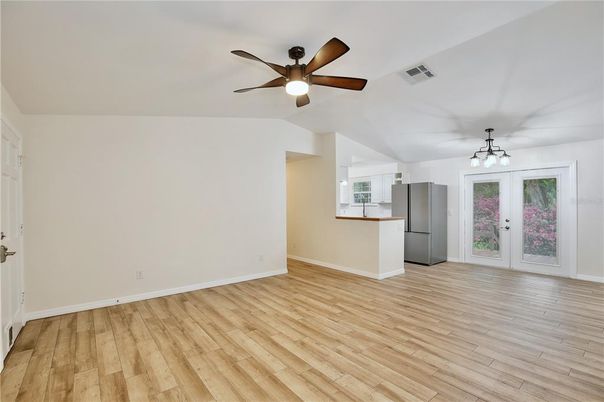 Empty room, Interior, Kitchen, Wood Texture Flooring