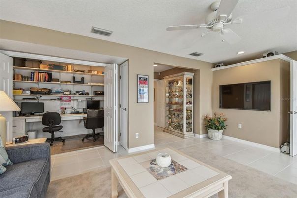 Home Office, Interior, Recessed Lighting