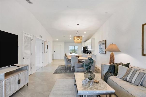 Chandelier, Dining room, Interior, Kitchen, Living room, Pendant Lights, Recessed Lighting