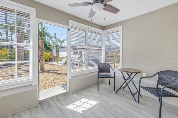 Interior, Sun Room, Wood Texture Flooring