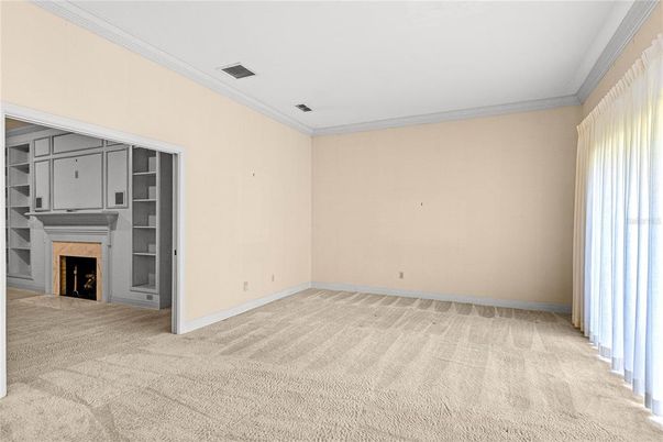 Empty room, Fireplace, Interior