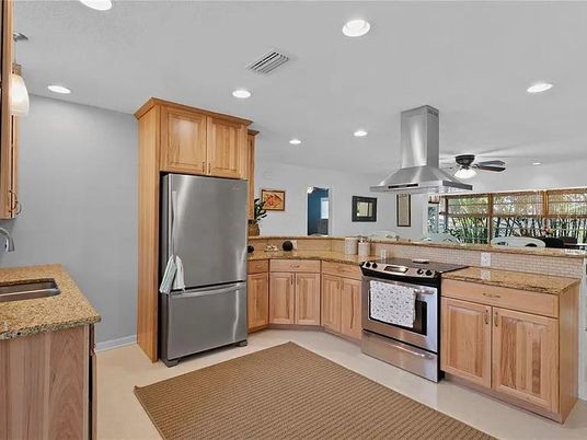 Interior, Kitchen, Recessed Lighting, Stainless Steel Appliances