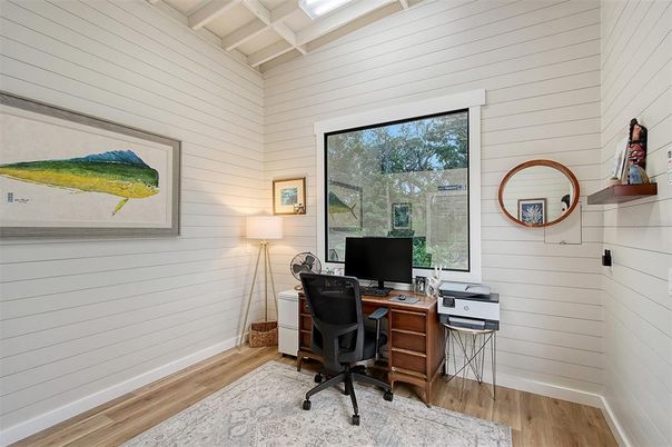 Home Office, Interior, Wood Texture Flooring