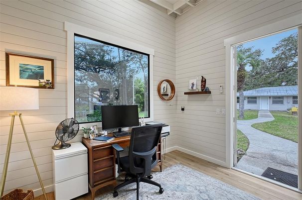 Home Office, Interior, Wood Texture Flooring