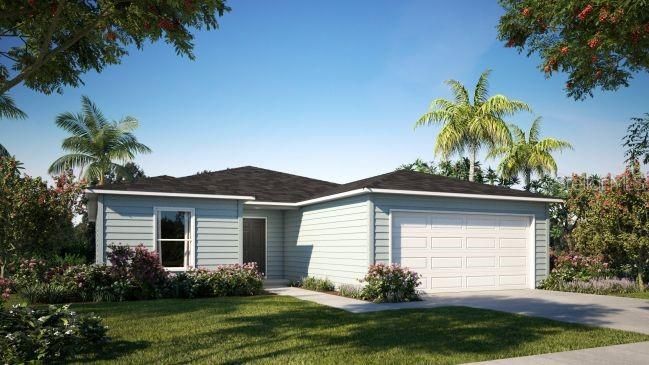 Attached, Exterior, Facade, Ranch