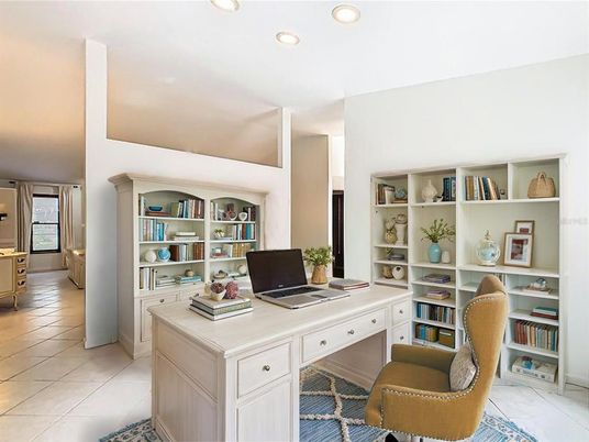 Home Office, Interior, Recessed Lighting