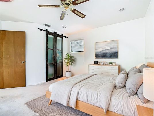 Bedroom, Interior, Recessed Lighting