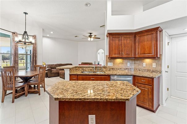 Dining room, Interior, Kitchen, Living room, Pendant Lights, Recessed Lighting