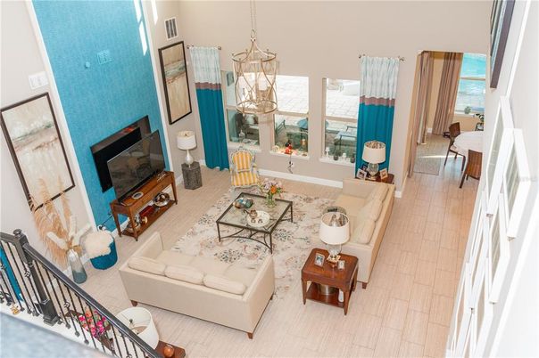 Fireplace, Interior, Living room, Pendant Lights, Wood Texture Flooring