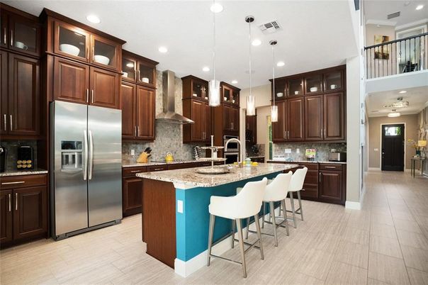 Interior, Kitchen, Pendant Lights, Recessed Lighting, Stainless Steel Appliances