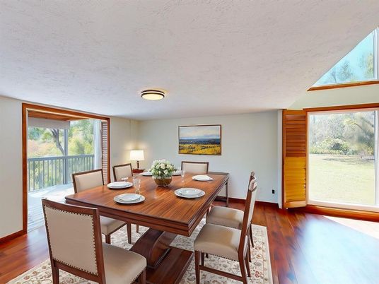 Dining room, Interior, Wood Texture Flooring