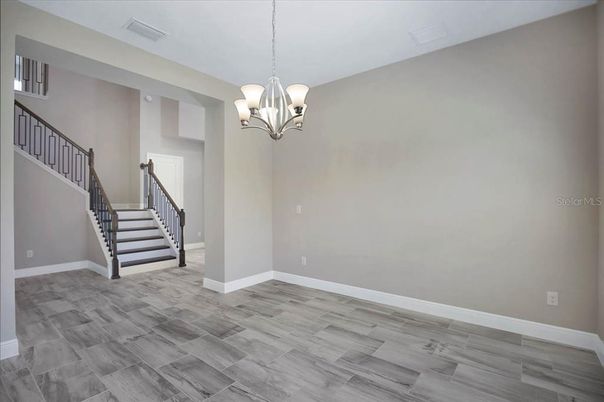 Chandelier, Empty room, Interior, Wood Texture Flooring