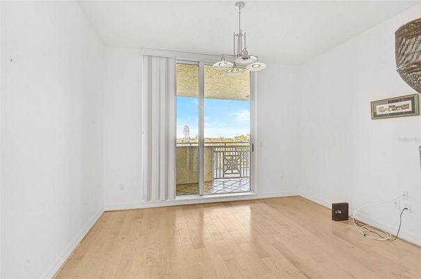 Empty room, Interior, Pendant Lights, Wood Texture Flooring