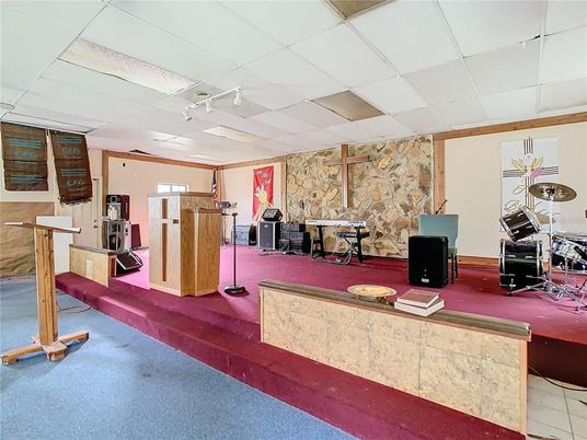 Interior, Piano, Stone Walls