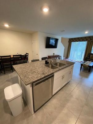 Dining room, Interior, Kitchen, Living room, Recessed Lighting