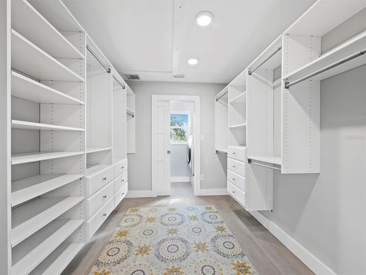 Interior, Recessed Lighting, Walk-in Closets, Wood Texture Flooring