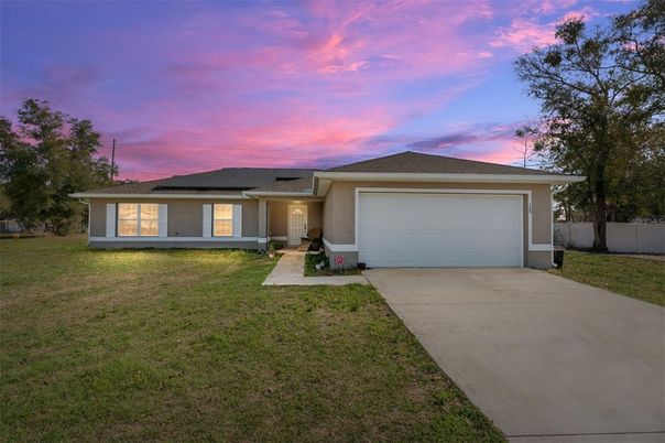 Attached, Backyard, Exterior, Facade, Solar Panels, Ranch