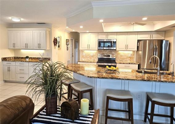Interior, Kitchen, Recessed Lighting, Stainless Steel Appliances