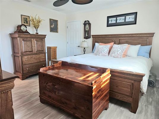 Bedroom, Interior, Wood Texture Flooring
