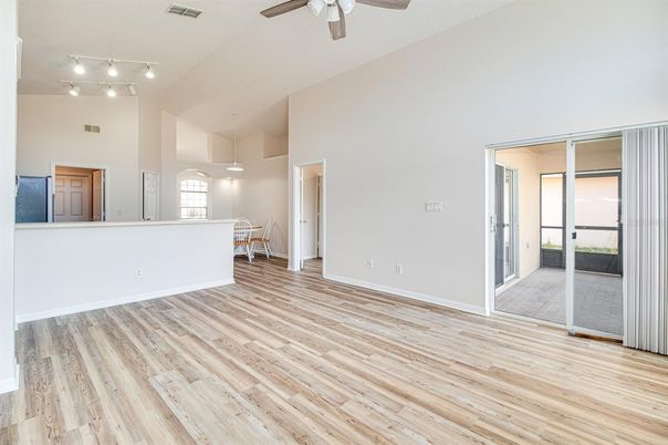 Empty room, Interior, Wood Texture Flooring