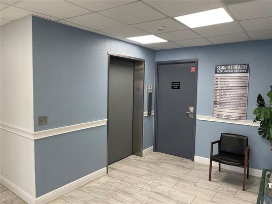 Elevator, Interior, Recessed Lighting, Wood Texture Flooring